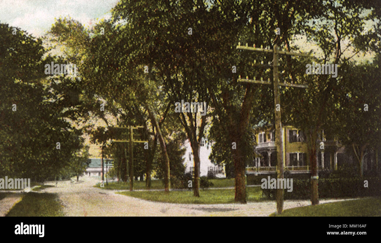 Street Scene. Norwell. 1909 Stock Photo Alamy