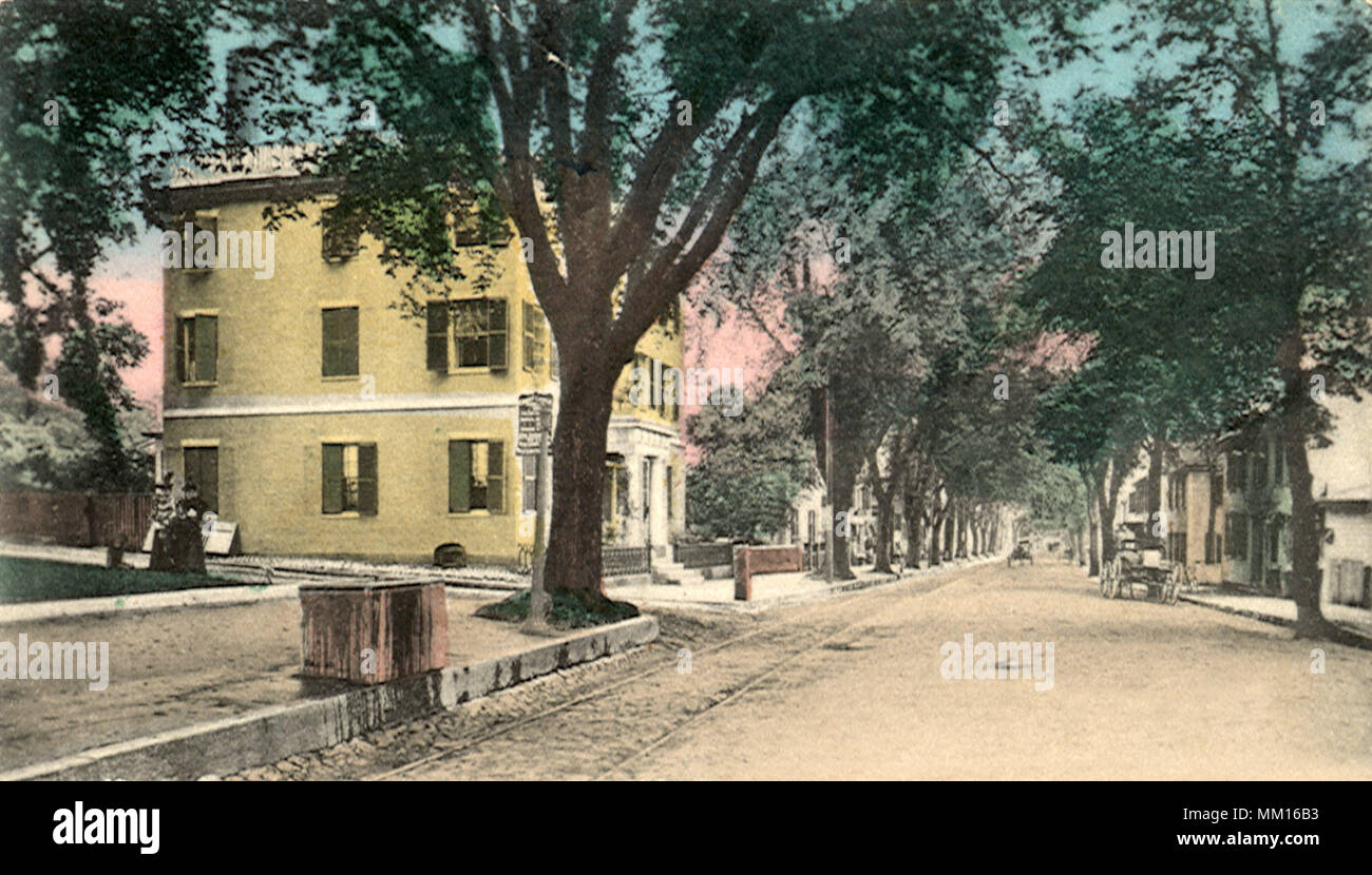 Court Street. Plymouth.  1903 Stock Photo