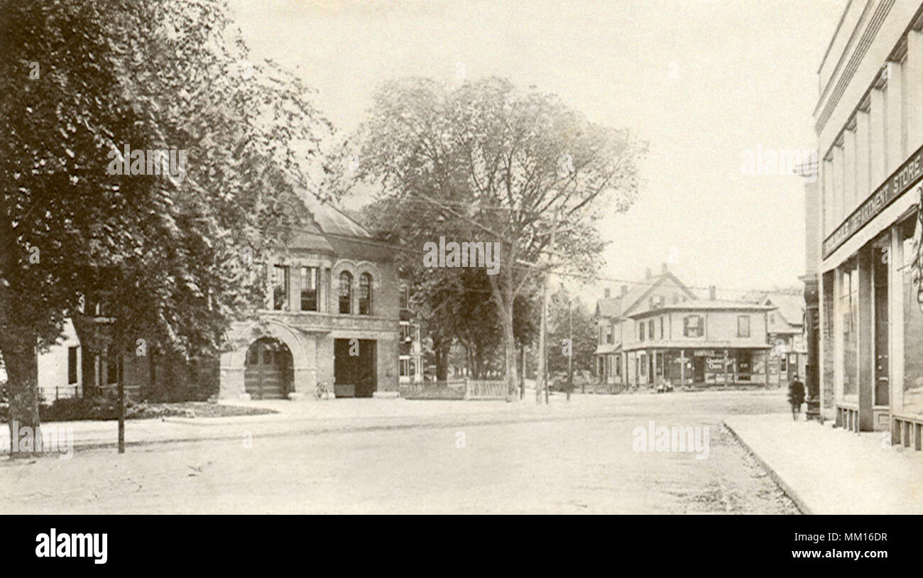 Poplar at Washington. Roslindale. 1910 Stock Photo Alamy