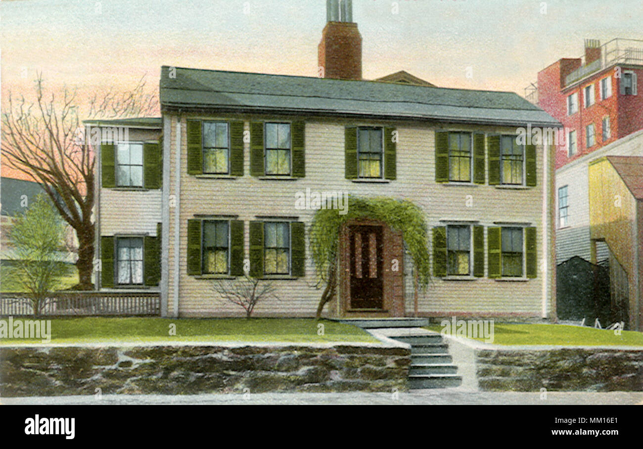 Old Monroe House. Roxbury. 1908 Stock Photo