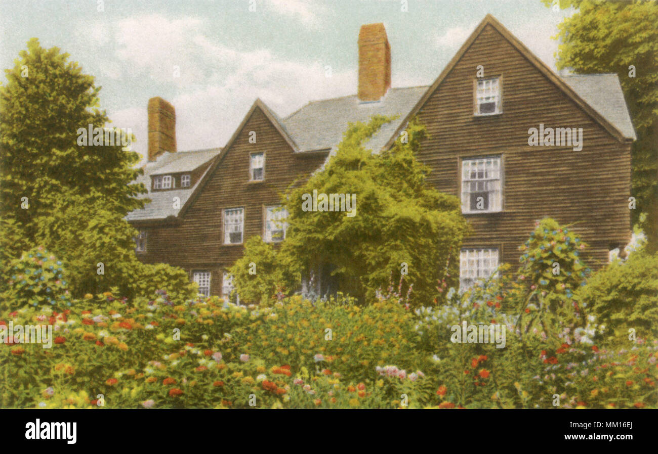 House of Seven Gables. Salem.  1910 Stock Photo