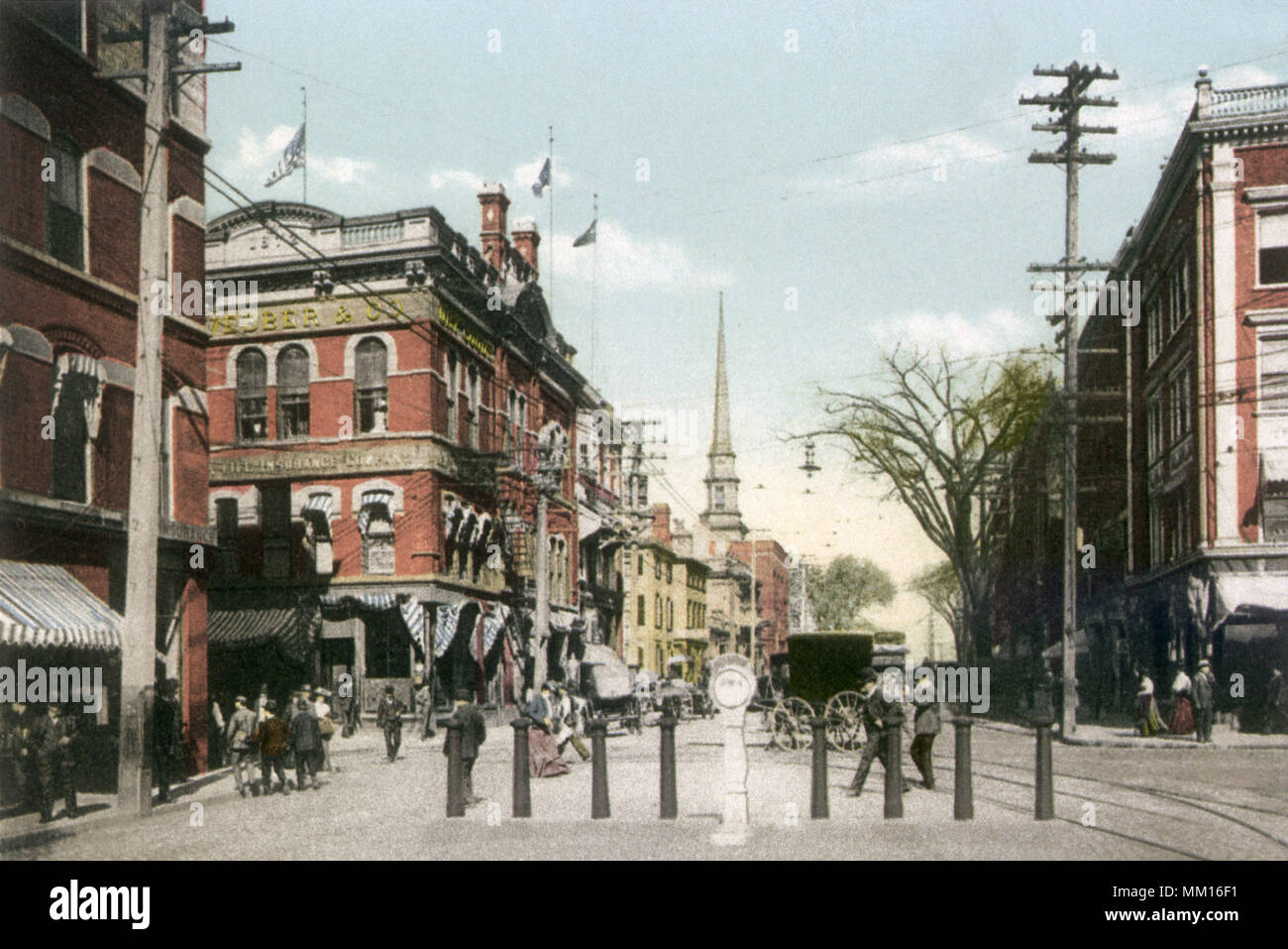 Town House Square. Salem.1905 Stock Photo Alamy