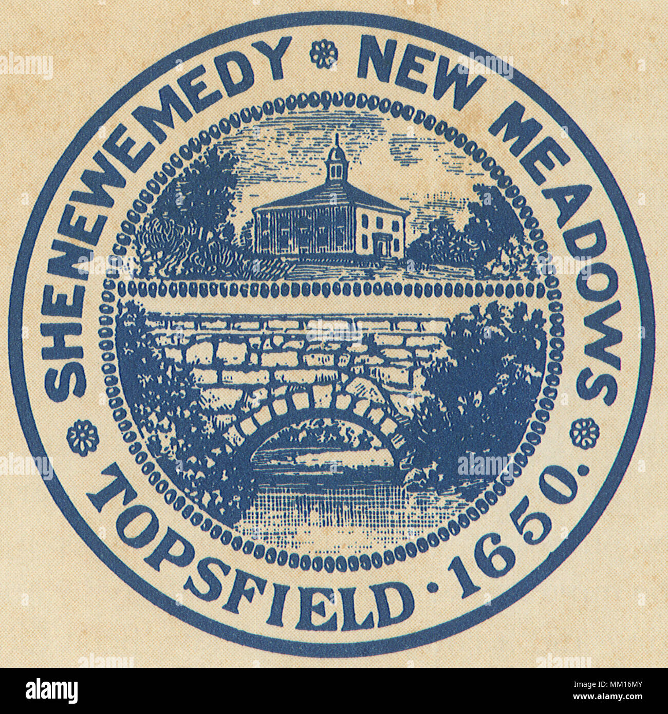 Seal of Topsfield. 1950 Stock Photo - Alamy