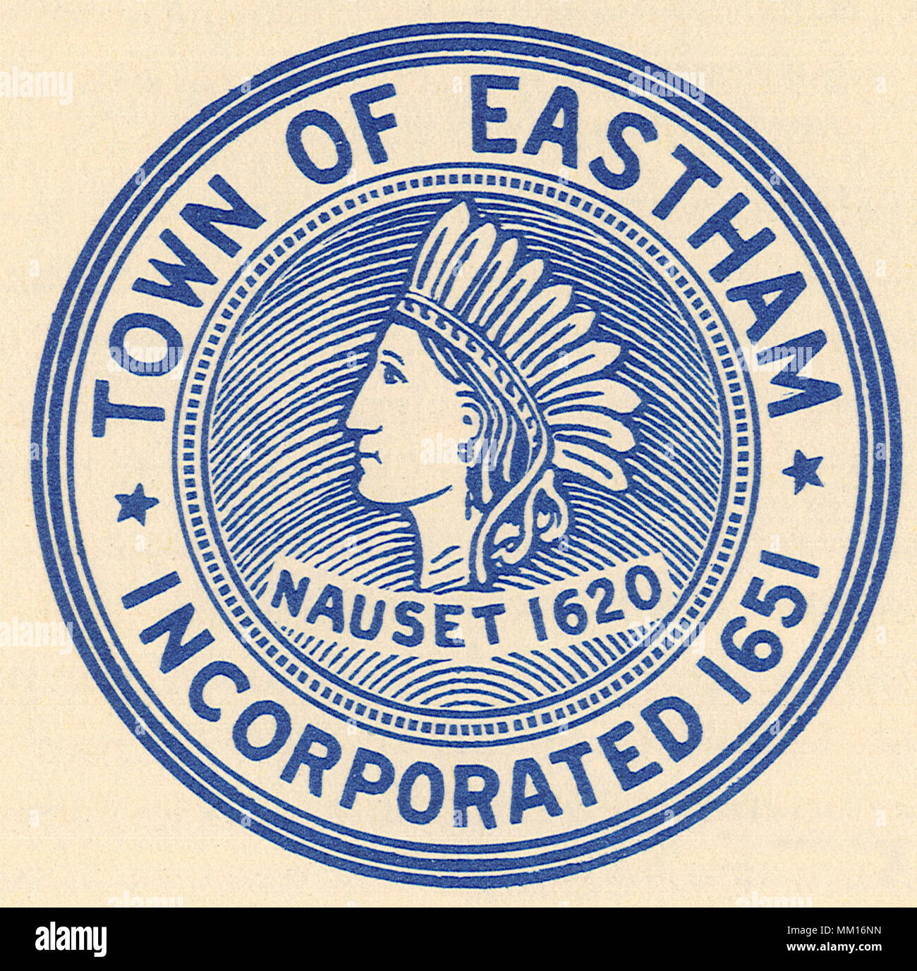 Seal of Eastham. 1951 Stock Photo Alamy