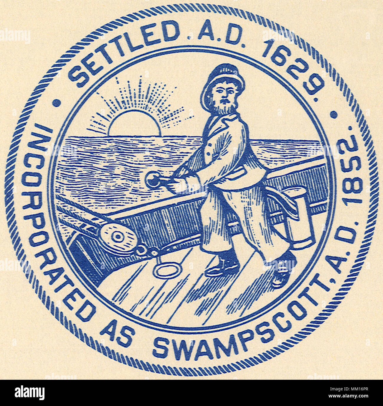 Seal of Swampscott. 1951 Stock Photo Alamy
