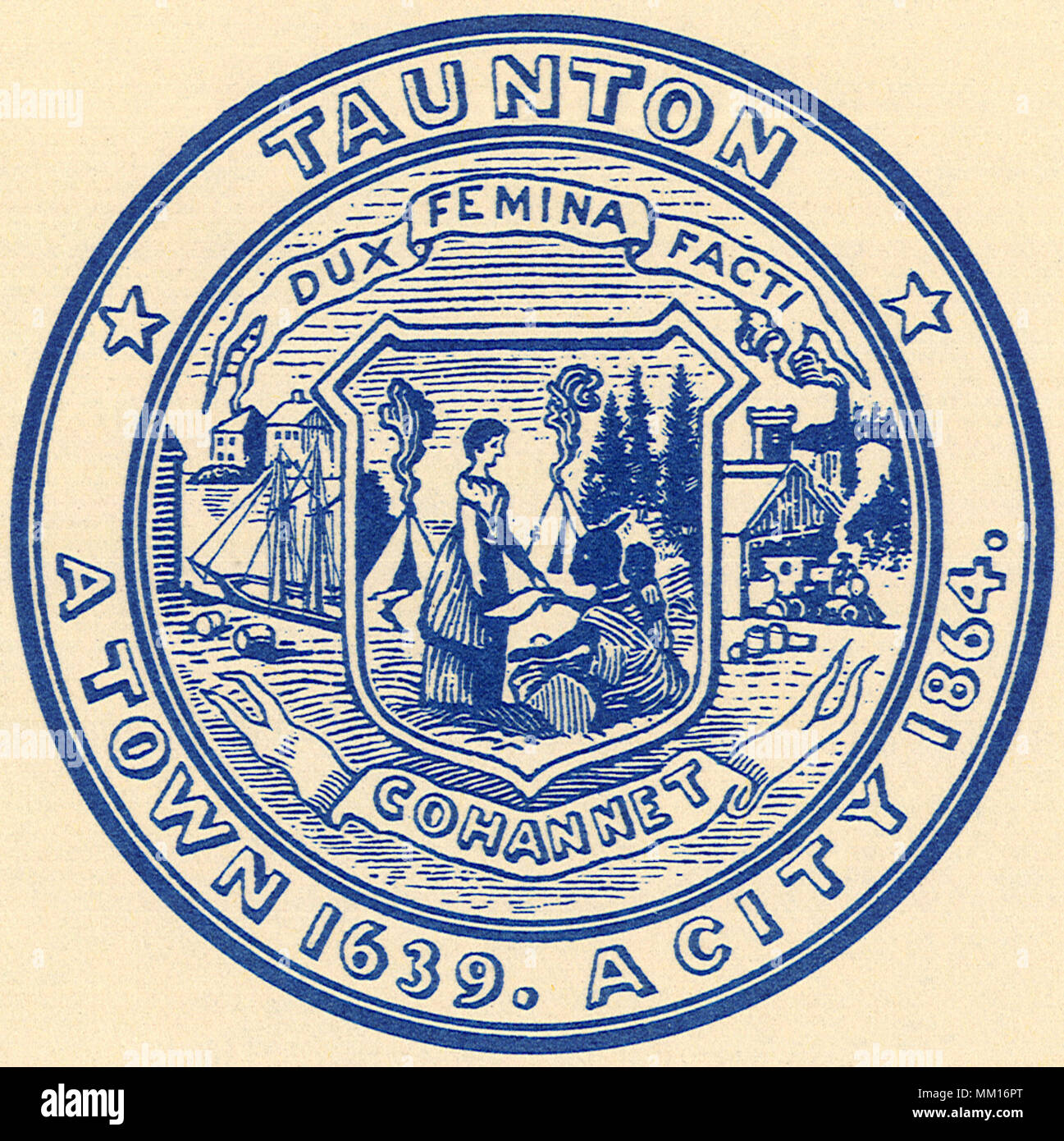 Seal of Taunton. 1951 Stock Photo - Alamy