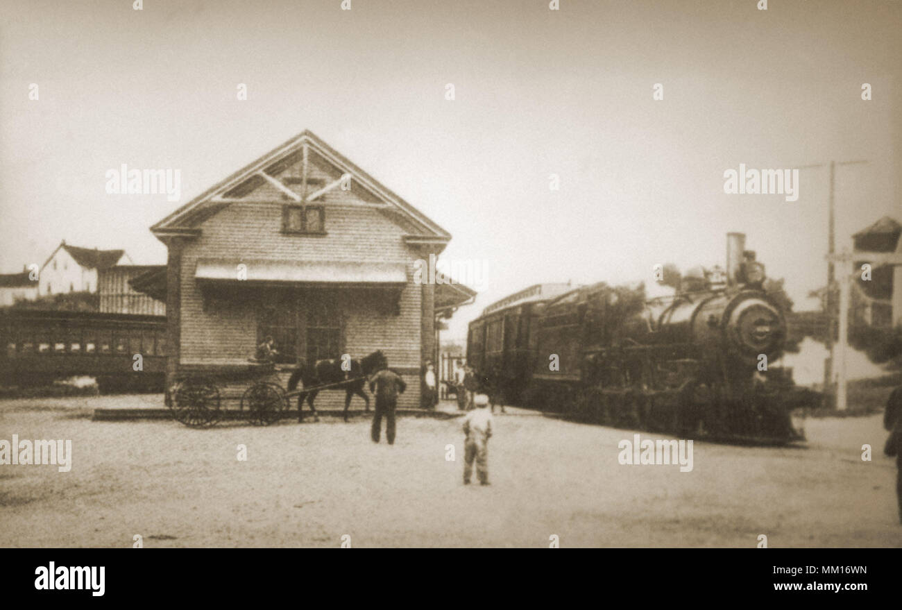 Railroad Station. Provincetown. 1900 Stock Photo Alamy