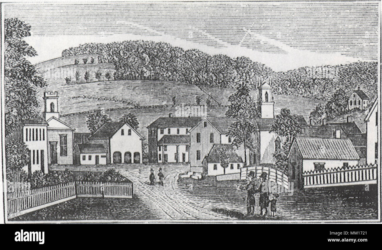 View of Colrain.  1839 Stock Photo