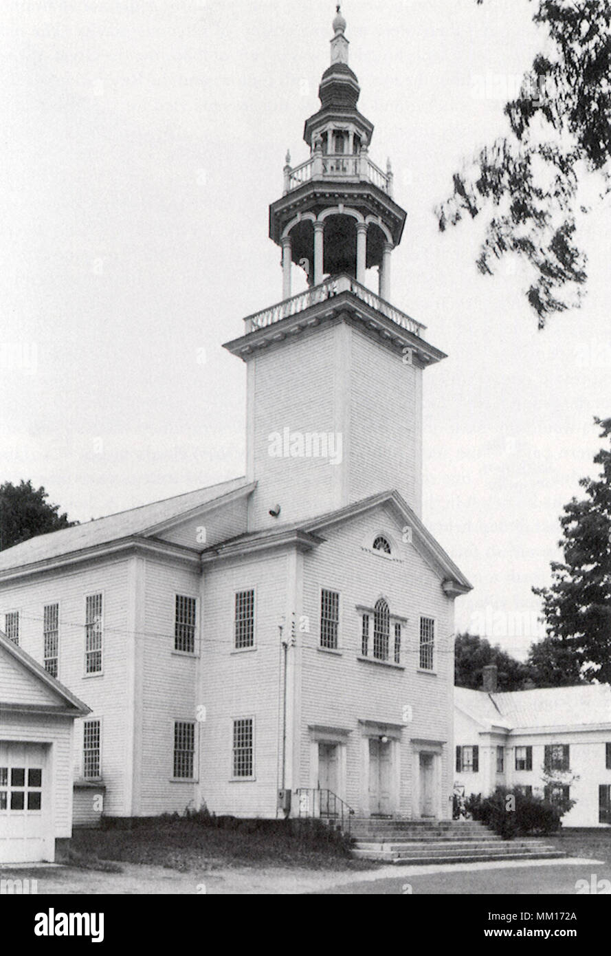 Congregational Meeting House. Ashfield. 1812 Stock Photo