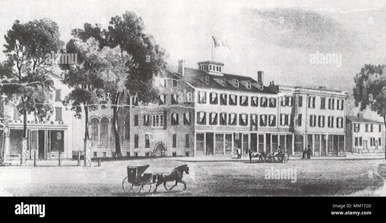 Mansion House. Greenfield. 1852 Stock Photo Alamy