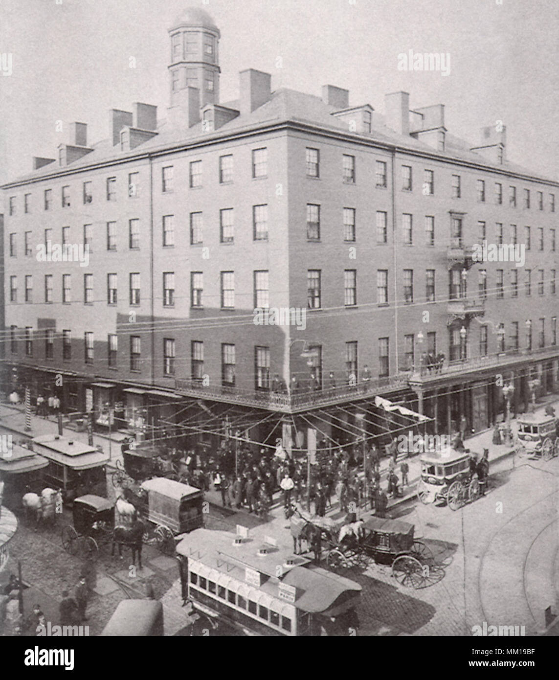 Eutaw House at Baltimore and Eutaw Streets. Baltimore. 1885 Stock Photo Alamy