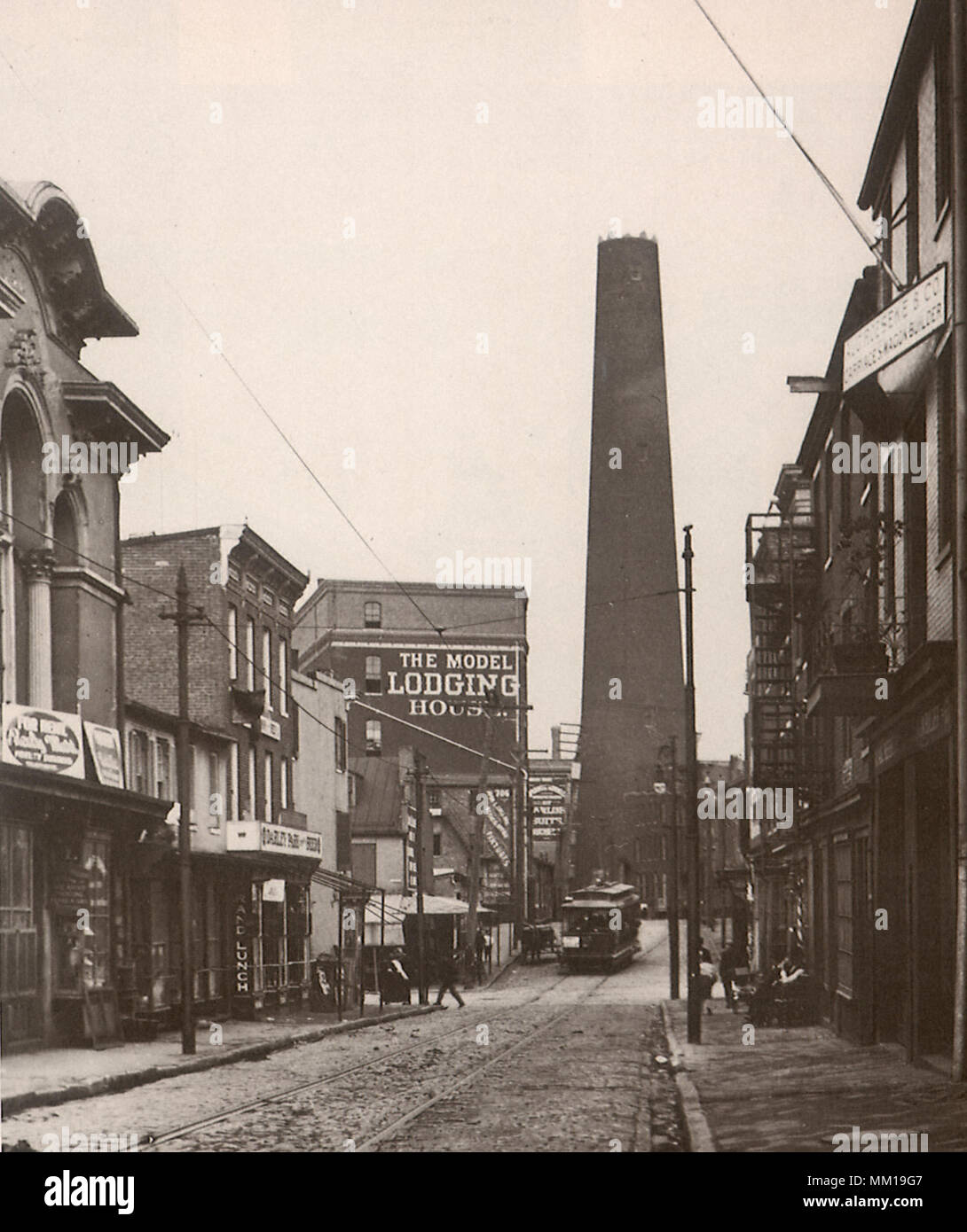 Shot Tower. Baltimore. 1895 Stock Photo Alamy