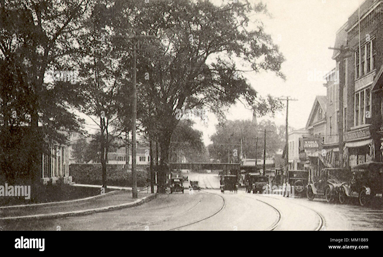 The Center. Milford. 1925 Stock Photo Alamy