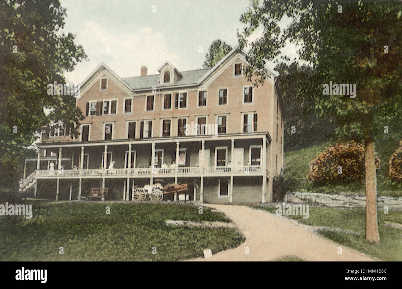 Wilson House at Lake Waramaug. New Preston. 1913 Stock Photo Alamy