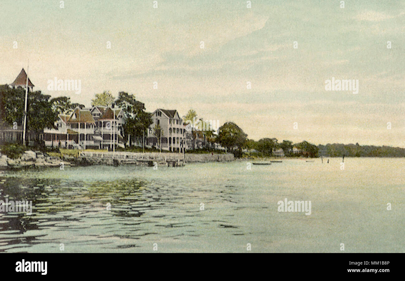 Landing at Belle Island. South Norwalk. 1910 Stock Photo Alamy