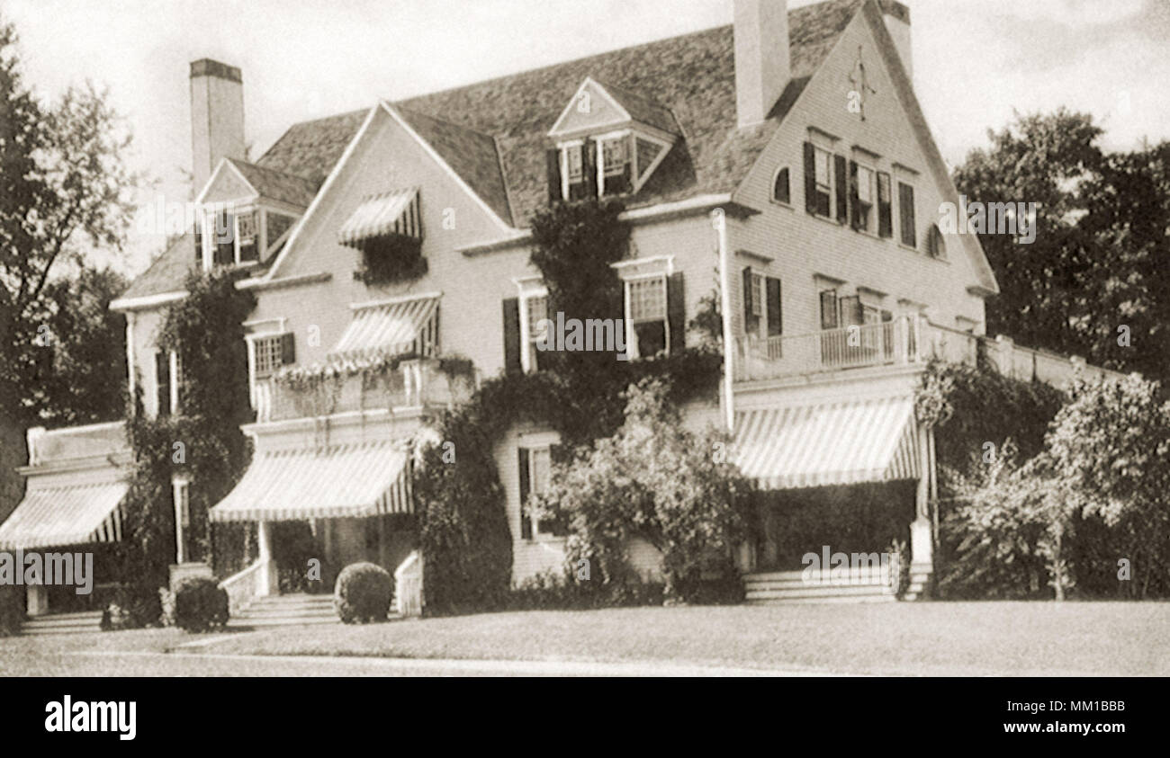 Residence of J. H. King. Ridgefield. 1910 Stock Photo