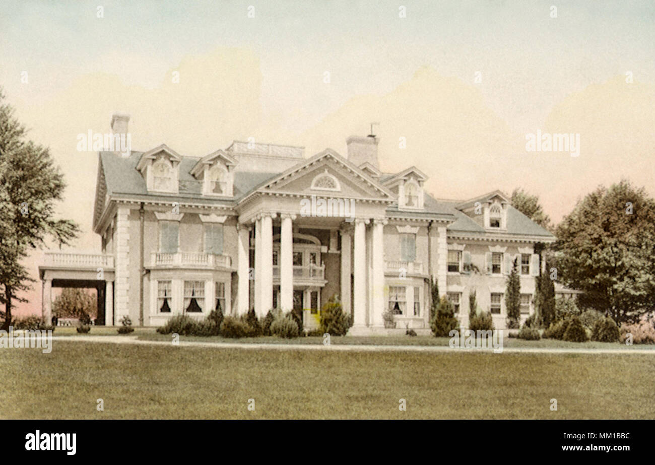 Residence of Mr. A. B. Hepburn. Ridgefield. 1922 Stock Photo