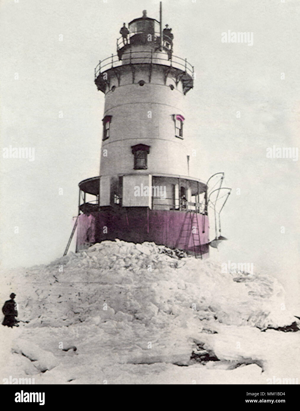 Lighthouse. Stamford. 1907 Stock Photo
