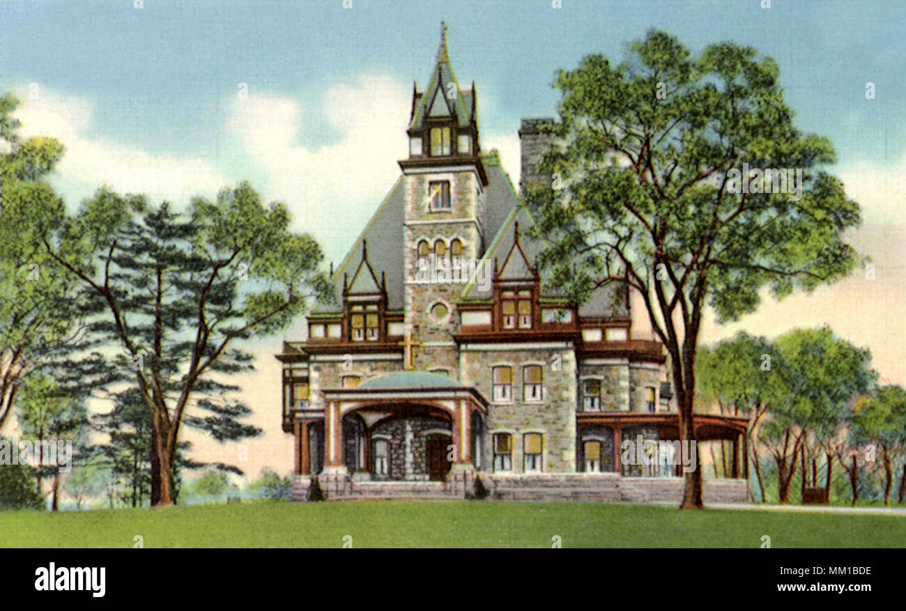 Ukrainian Catholic Seminary. Stamford. 1940 Stock Photo