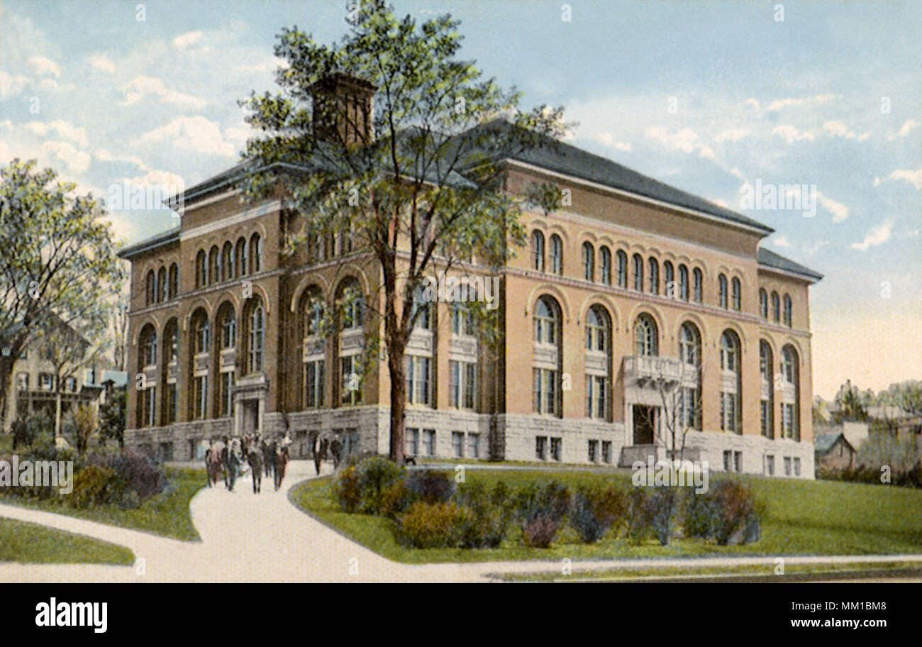 Burlington High School. Burlington. 1914 Stock Photo Alamy