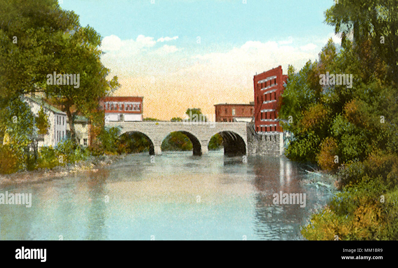 Battell Bridge. Middlebury. 1920 Stock Photo Alamy