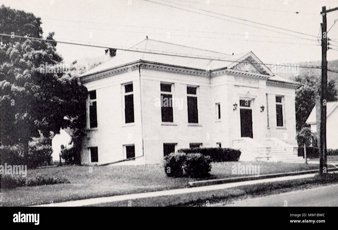 Public Library. West Rutland. 1930 Stock Photo Alamy