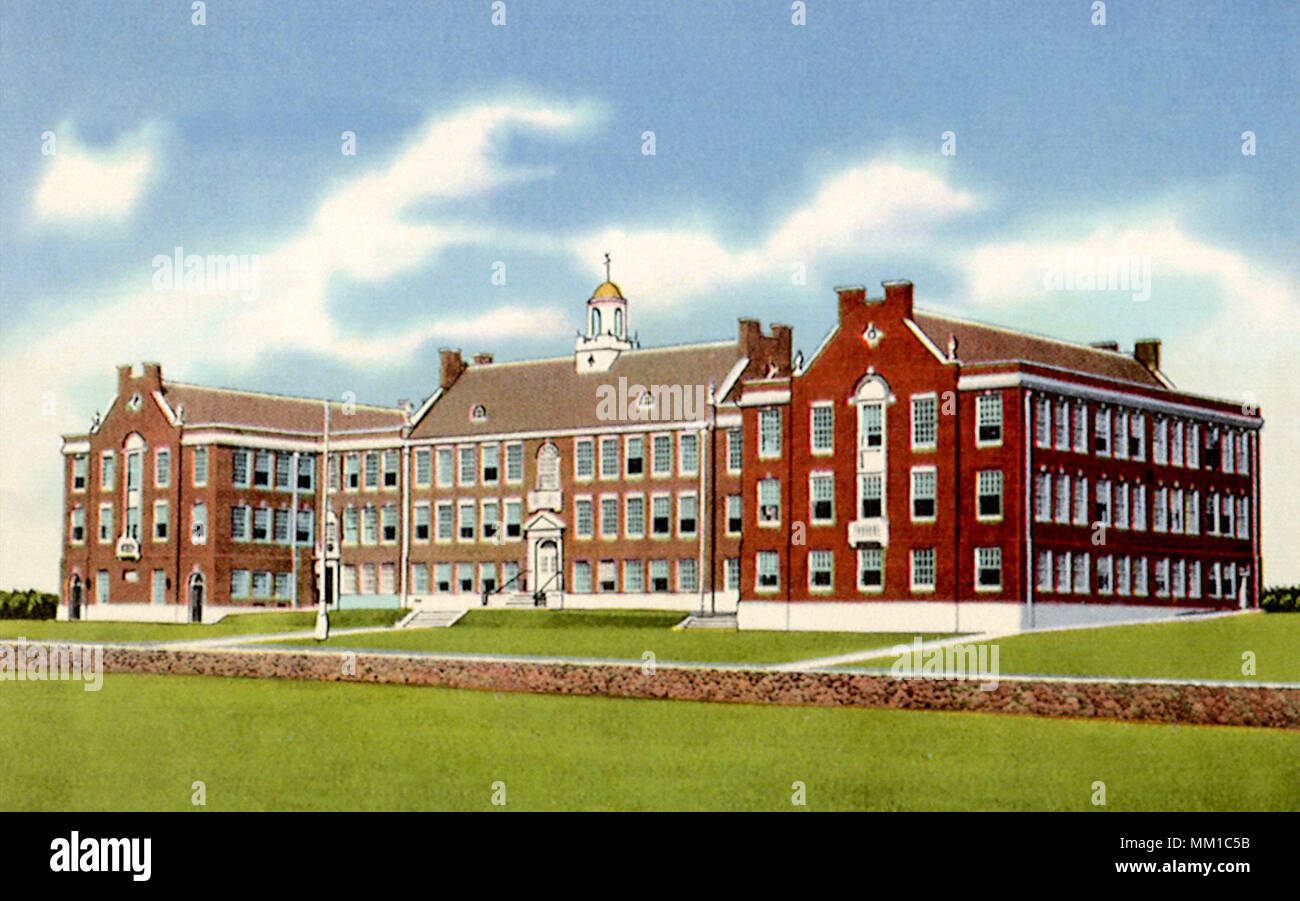 Senior High School. Westerly. 1942 Stock Photo