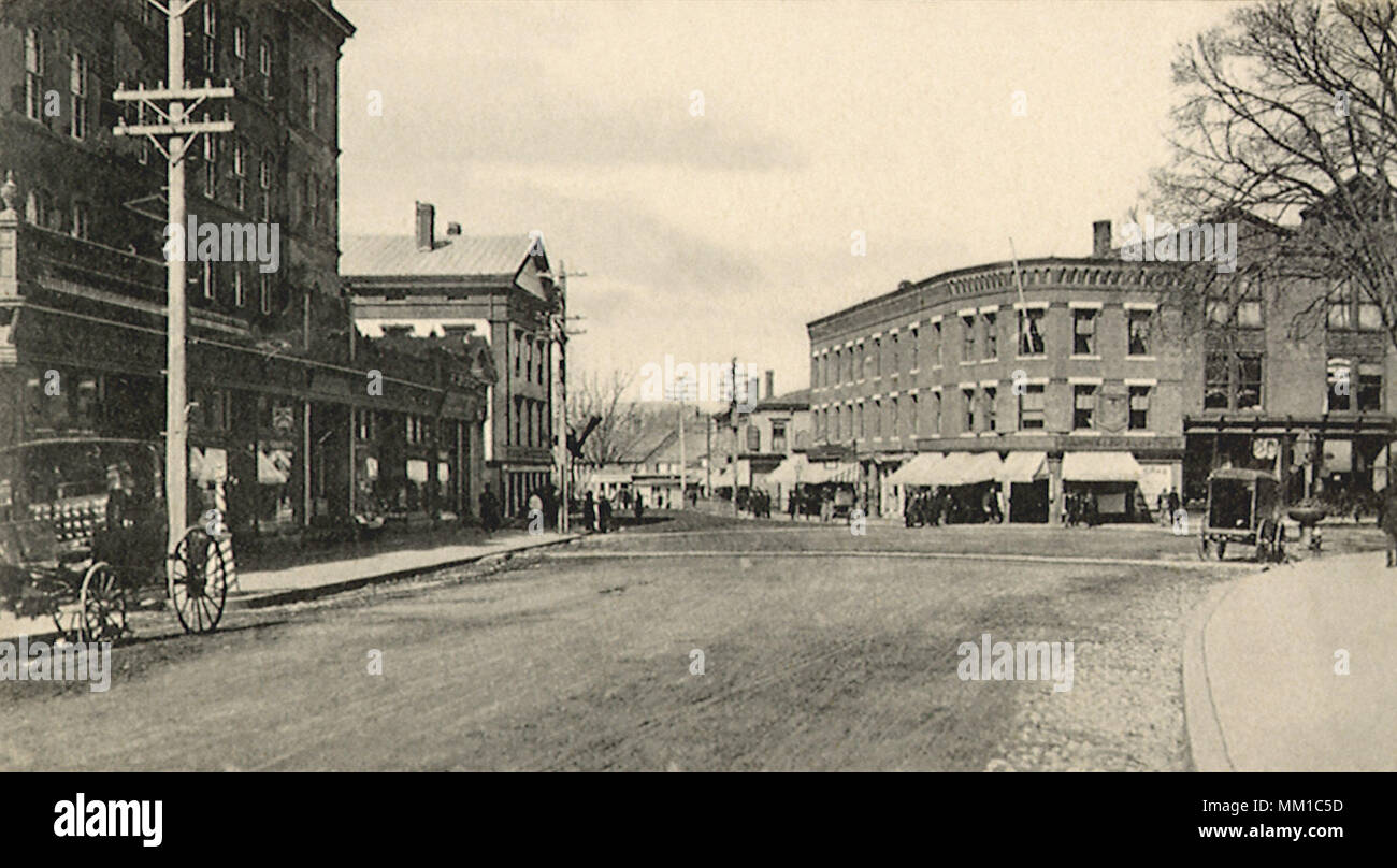 Broad Street. Westerly. 1909 Stock Photo