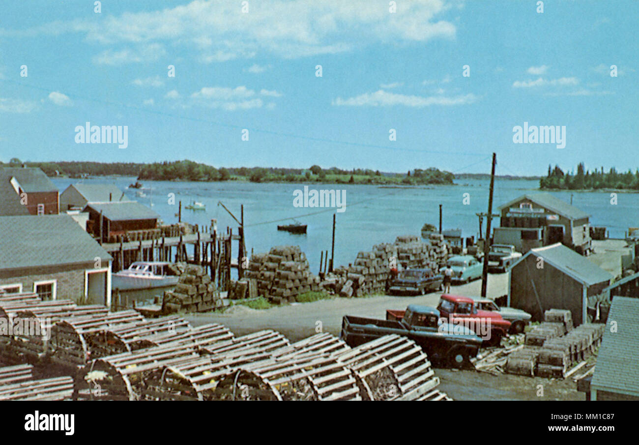 Lobster Pound at Friendship. Bar Harbor. 1967 Stock Photo Alamy