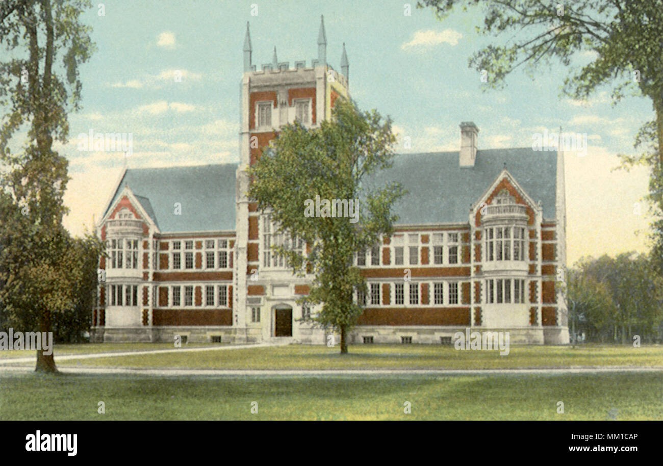 Hubbard Hall at Bowdoin College. Brunswick. 1925 Stock Photo Alamy