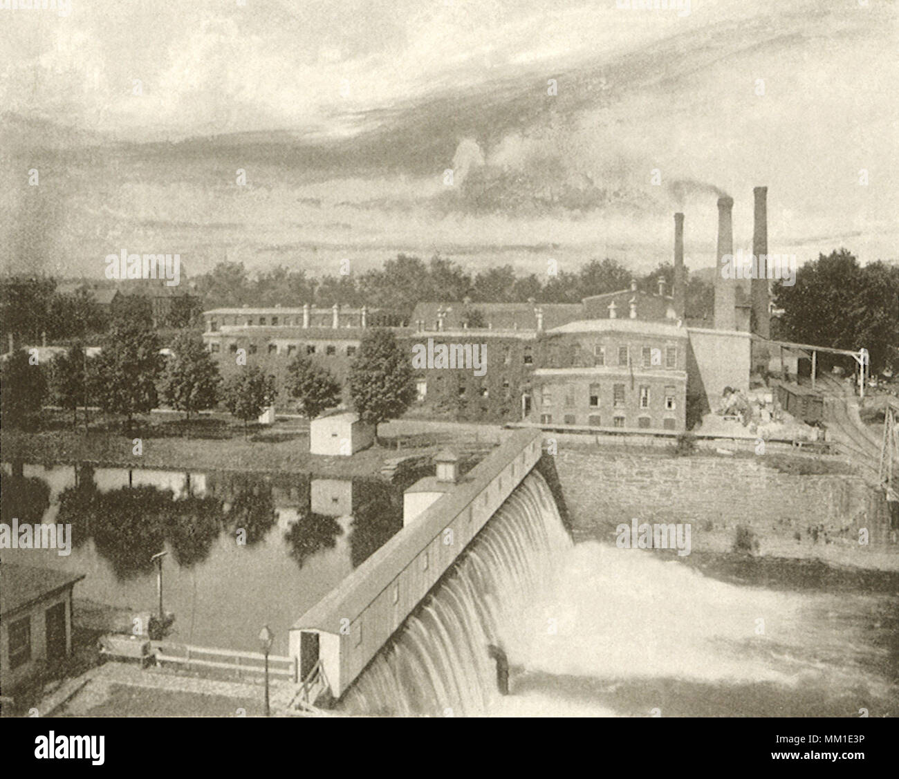 The Franklin Paper Company. Holyoke. 1891 Stock Photo Alamy