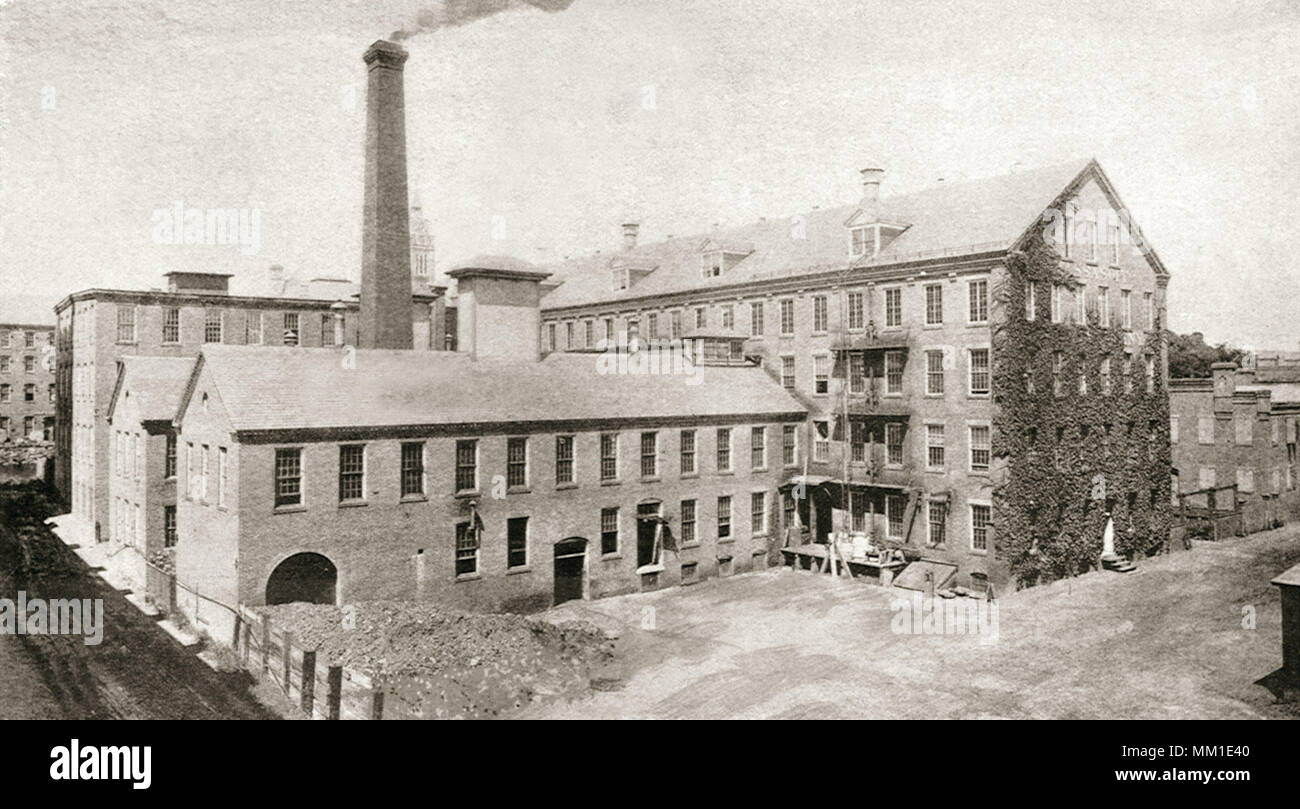 Massasoit Paper Company Mills. Holyoke. 1891 Stock Photo Alamy
