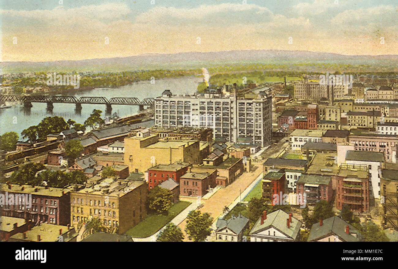 View from City Hall Tower. Springfield. 1920 Stock Photo - Alamy