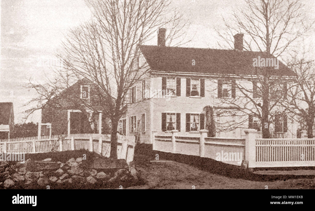 Mary Wilkins Freeman House. Randolph. 1928 Stock Photo