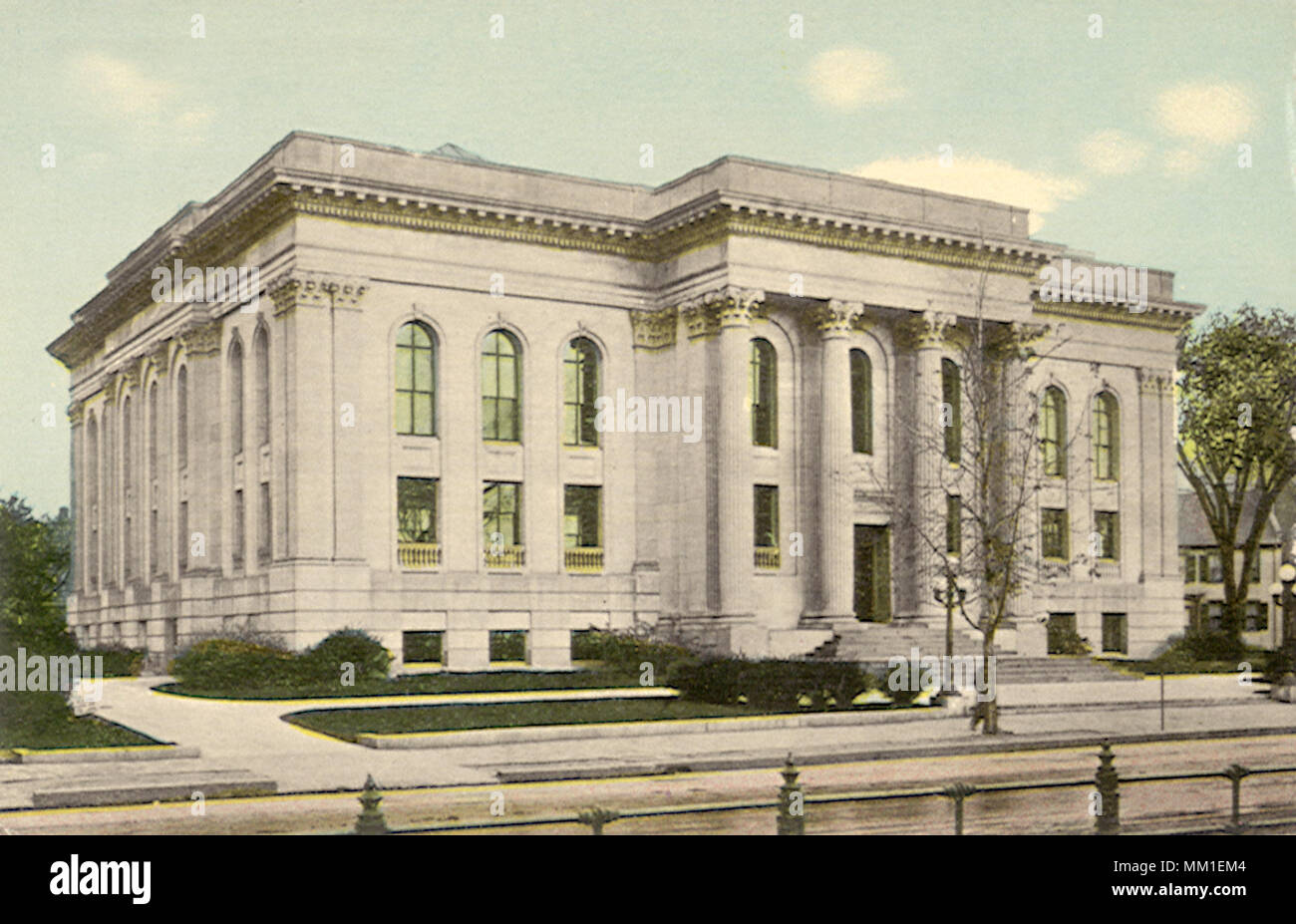 Library. Lynn.  1910 Stock Photo