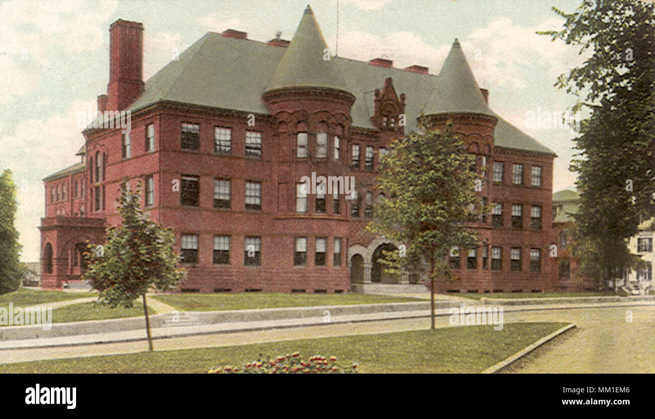 High School. Lynn. 1906 Stock Photo Alamy