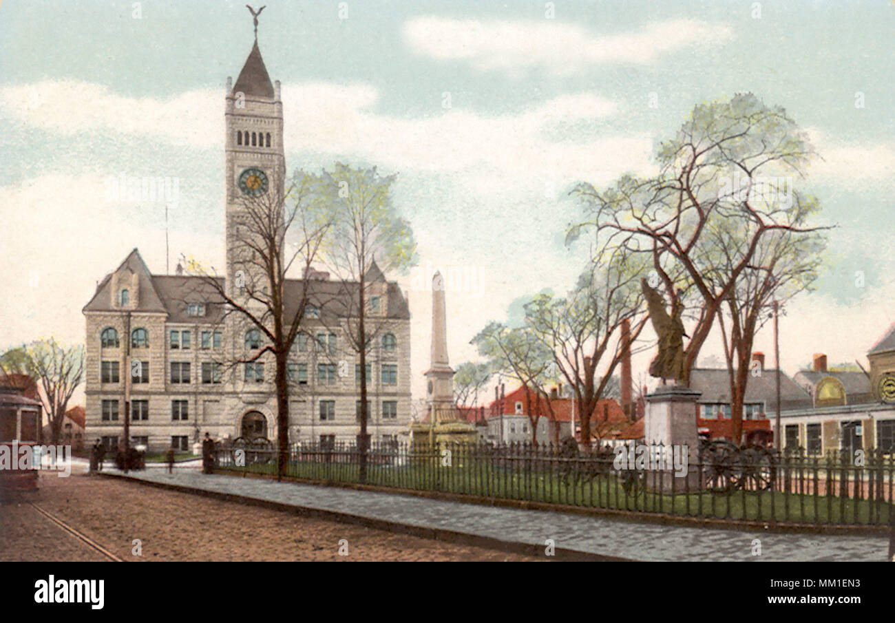 City Hall. Lowell. 1910 Stock Photo Alamy