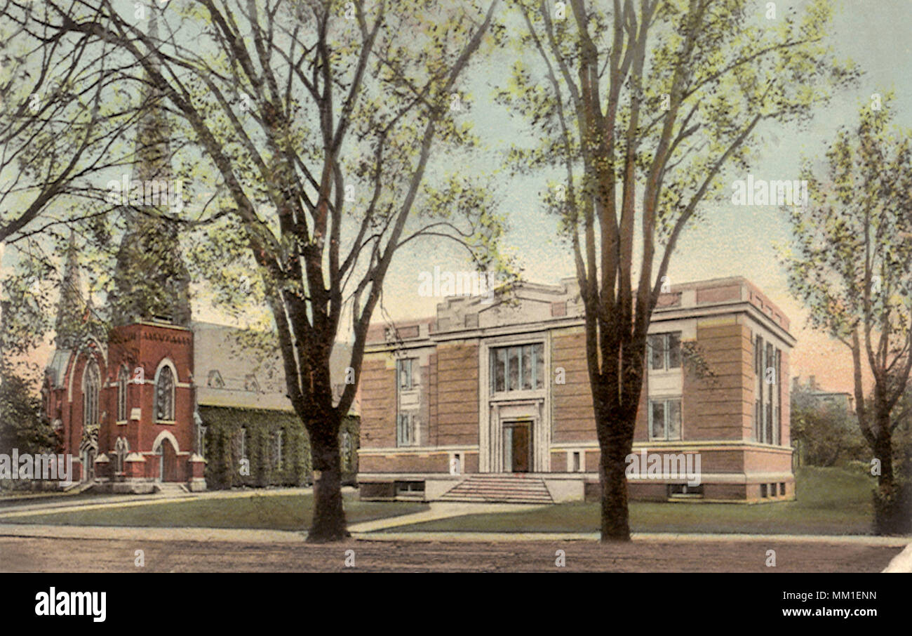 Public Library. Leominster. 1910 Stock Photo - Alamy