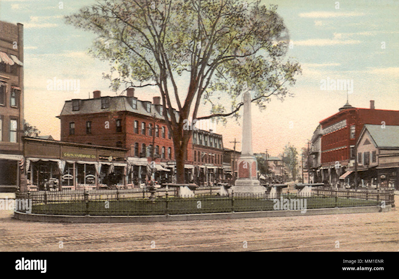 Monument Square. Leominster. 1911 Stock Photo Alamy