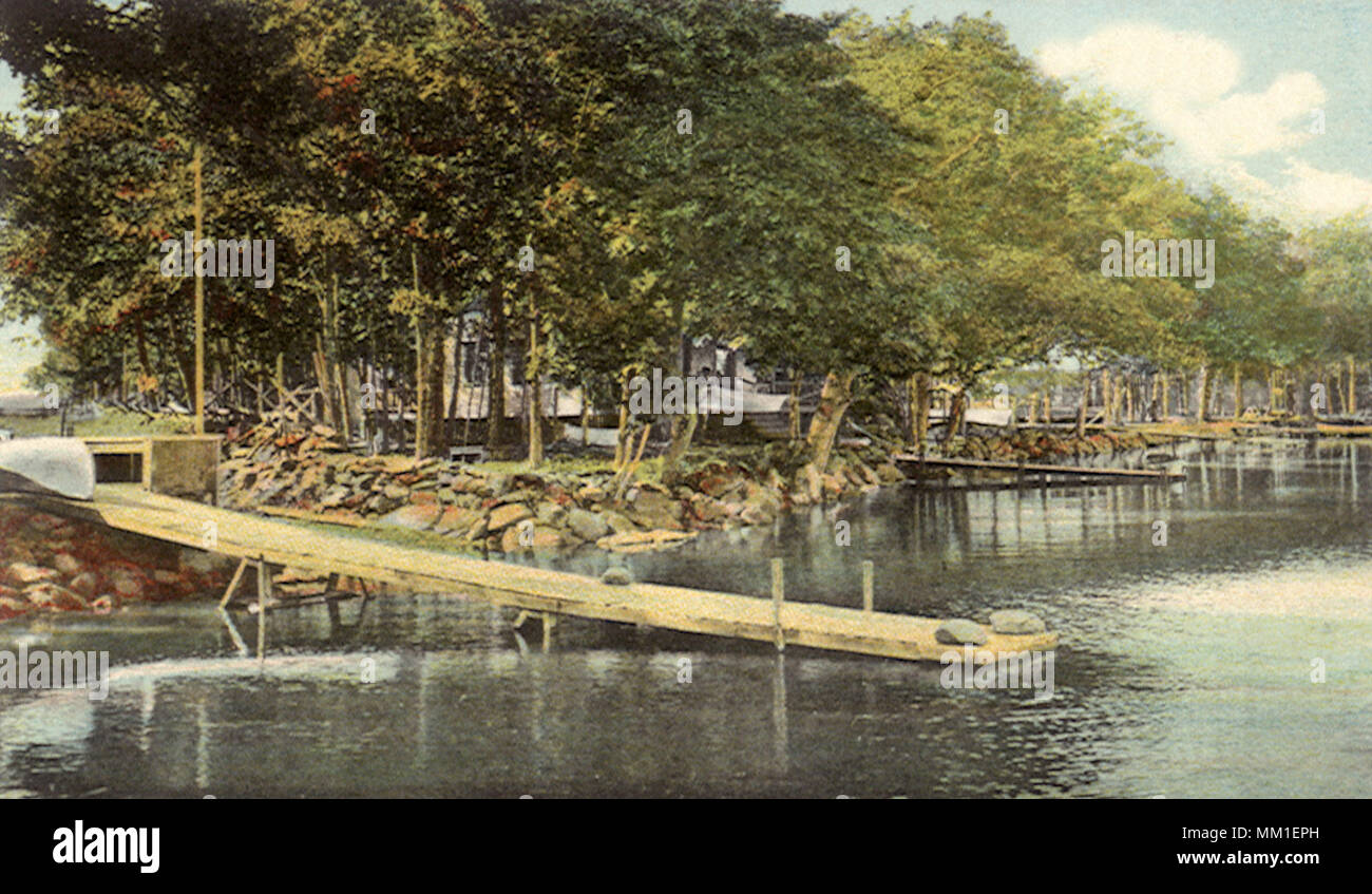Nelsons Shore. Lakeville.  1910 Stock Photo
