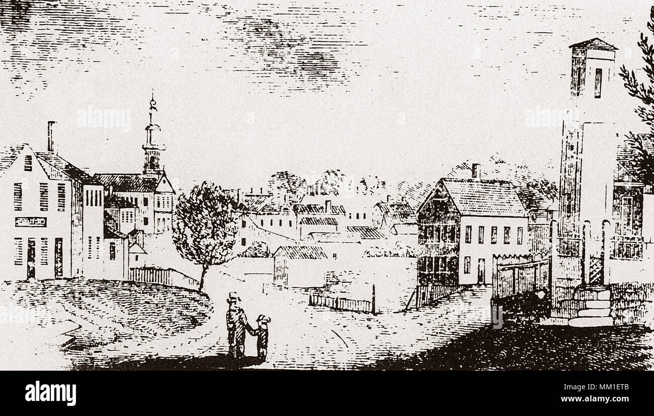 View of Malden. 1837 Stock Photo