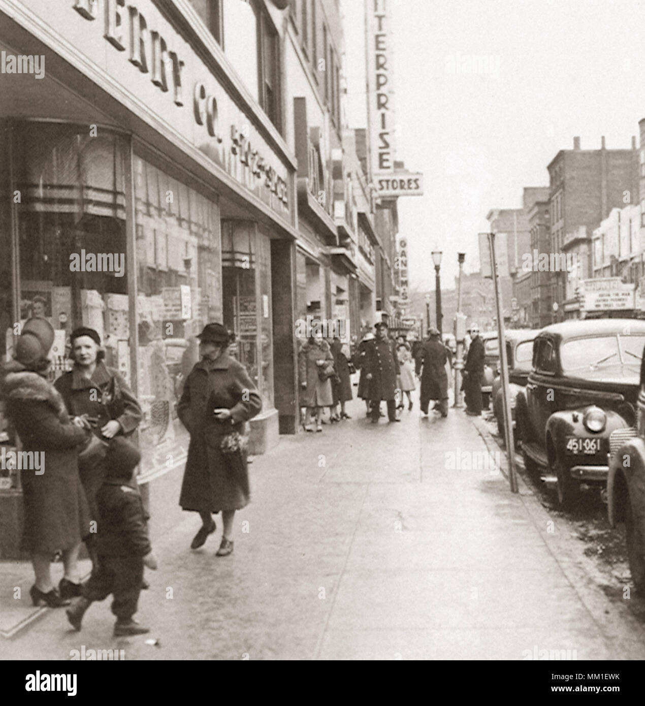 Merrimack Street. Haverhill. 1940 Stock Photo Alamy