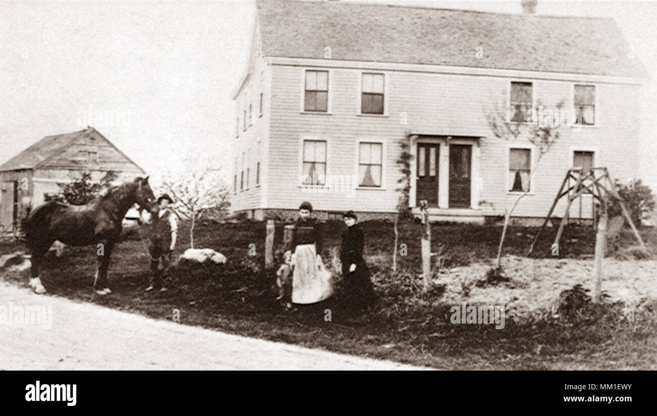 Randolph K. Rogers Homestead. Haverhill.  1910 Stock Photo