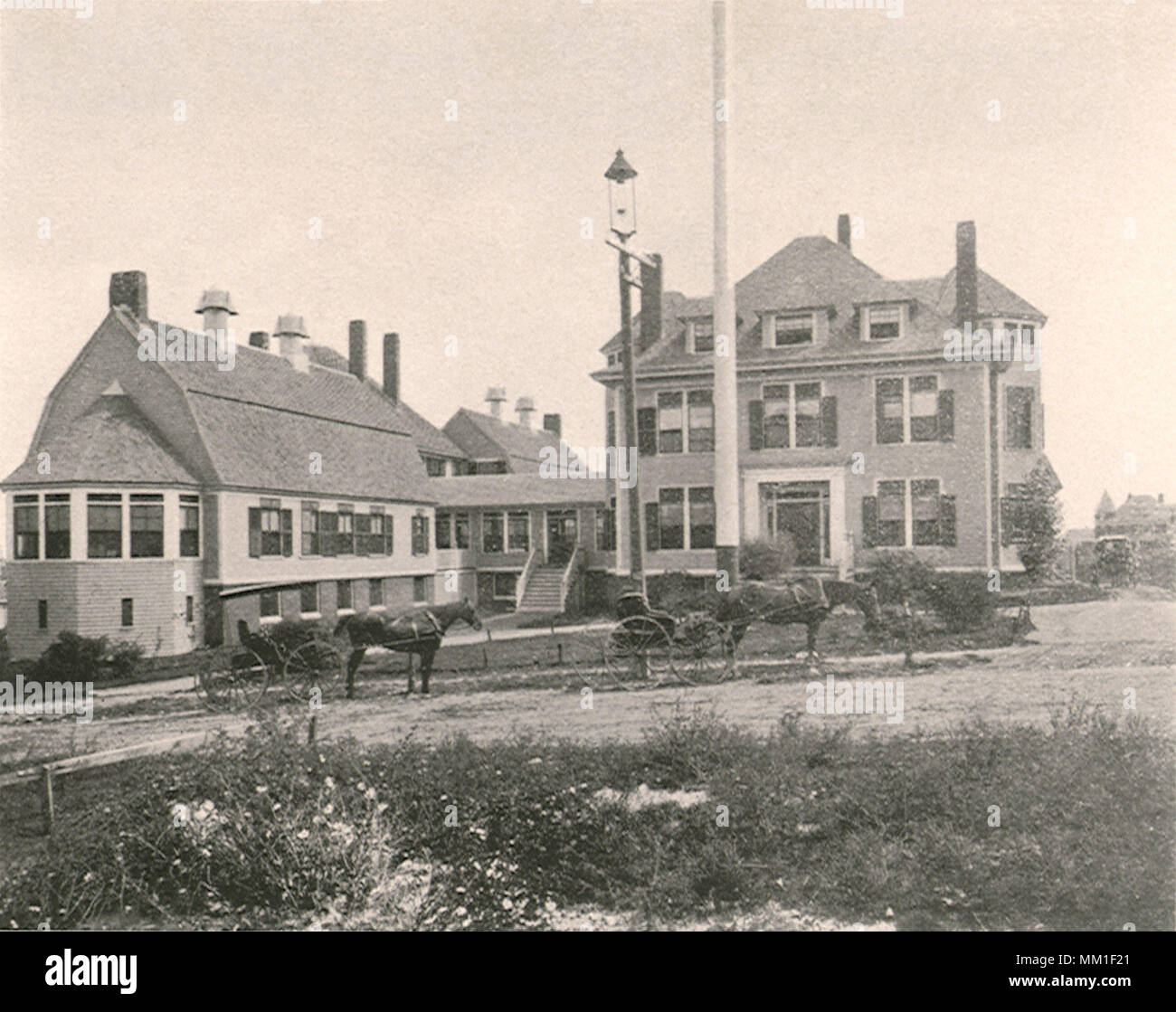 Somerville Hospital. Somerville. 1897 Stock Photo