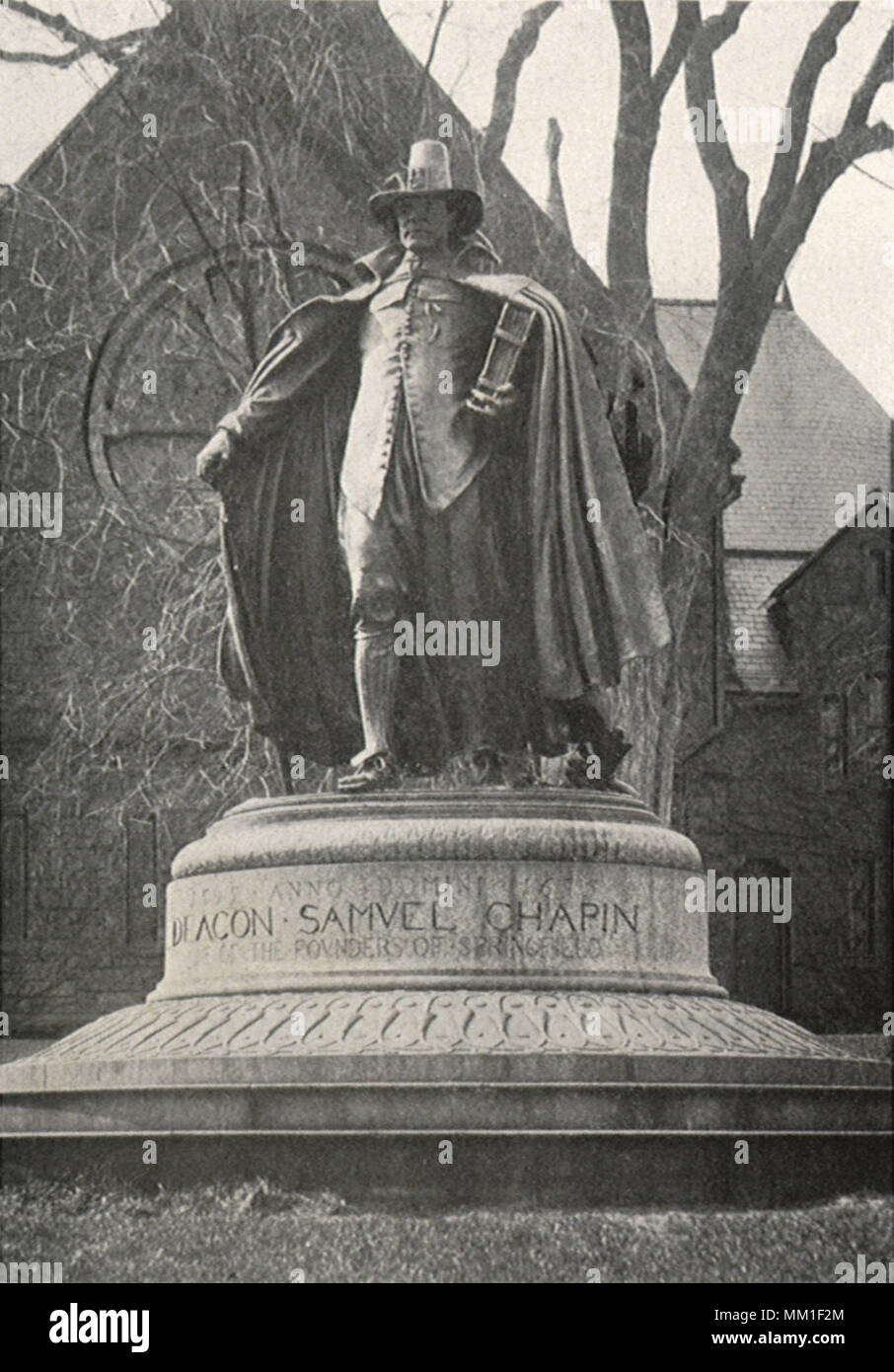 Statue of Deacon S. Chapin. Springfield. 1906 Stock Photo