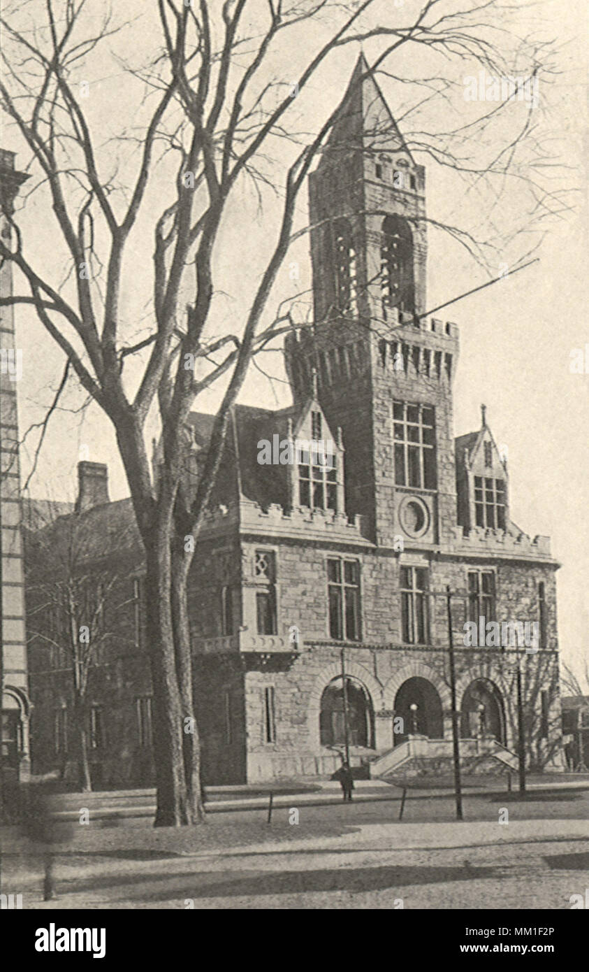 Hampden County Court House. Springfield. 1906 Stock Photo