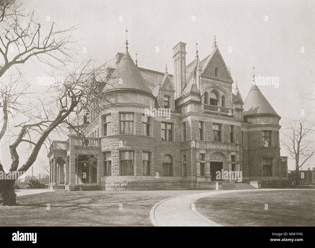 Daniel B. Wesson House. Springfield. 1906 Stock Photo