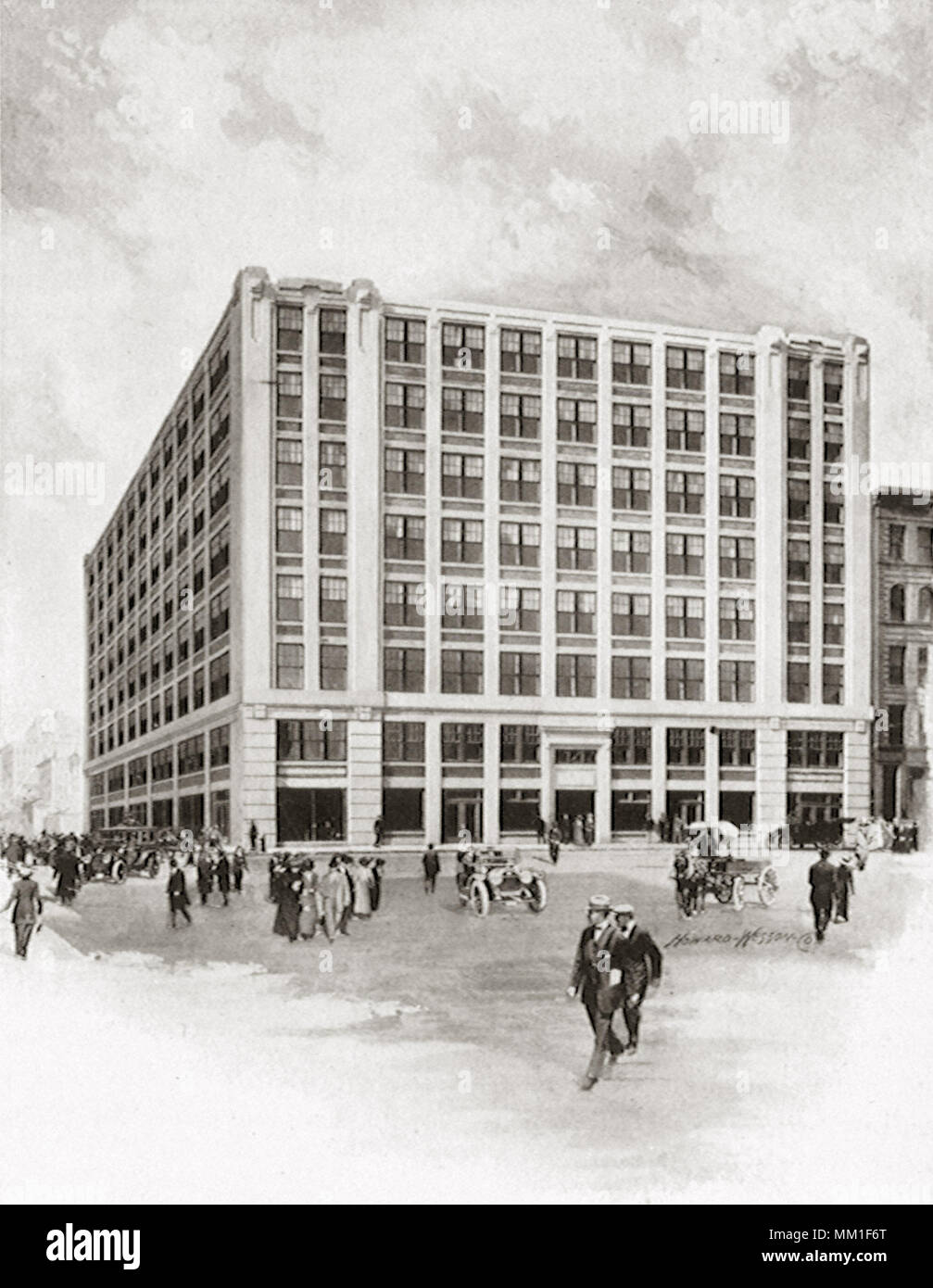 Graphic Arts Building. Worcester.  1910 Stock Photo