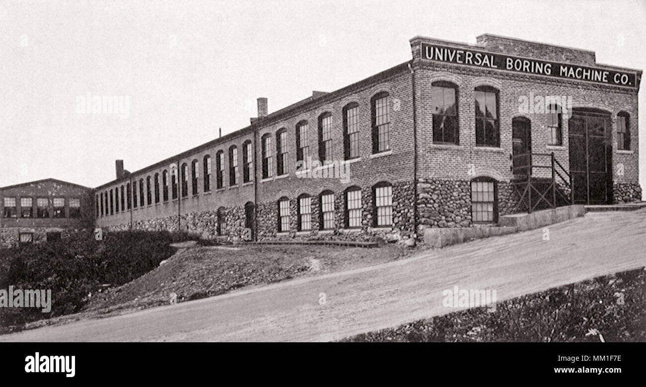 Universal Boring Machine Co. Hudson.  1910 Stock Photo