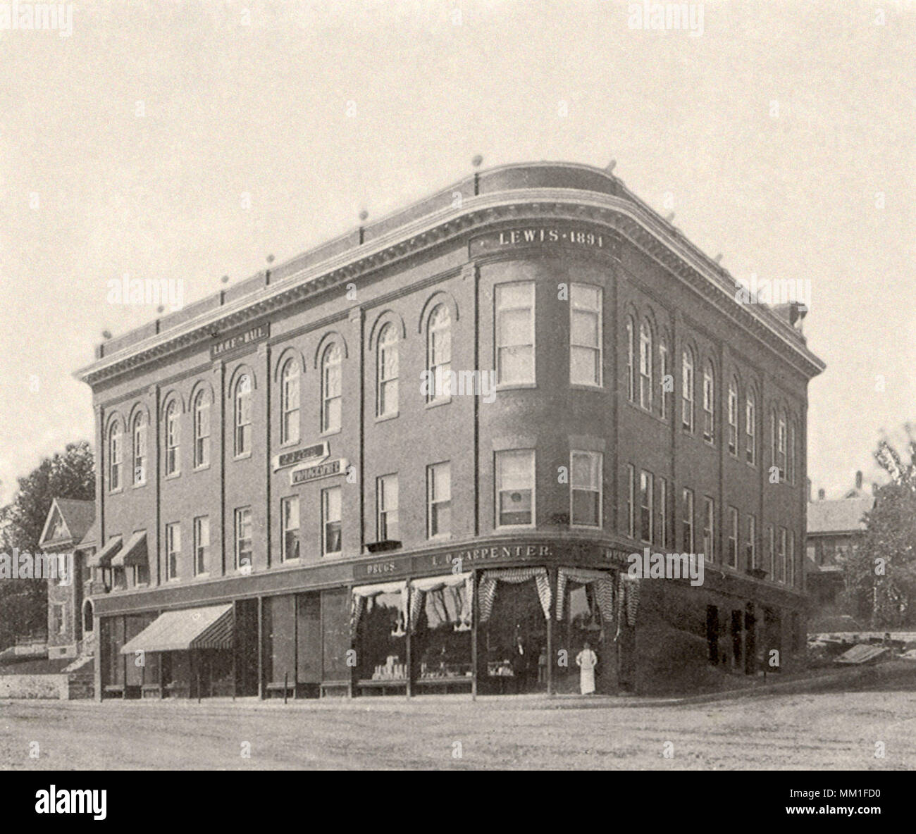Lewis Block. Hudson. 1927 Stock Photo